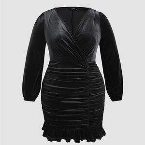 Elegant Black Velvet Dress